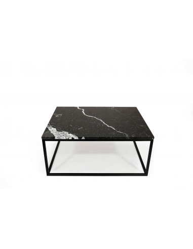 Stolik kawowy Blacky z blatem marmurowym Nero Marquina Fashion-Home