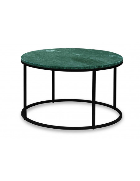 Okrągły stolik kawowy Ozzy z blatem marmurowym Fashion-Home