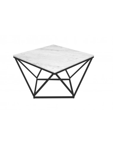 Unikalny stolik kawowy Diament z blatem marmurowym Fashion-Home
