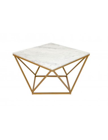 Unikalny stolik kawowy Diament z blatem marmurowym Fashion-Home