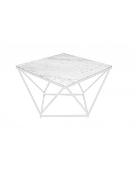 Unikalny stolik kawowy Diament z blatem marmurowym Fashion-Home