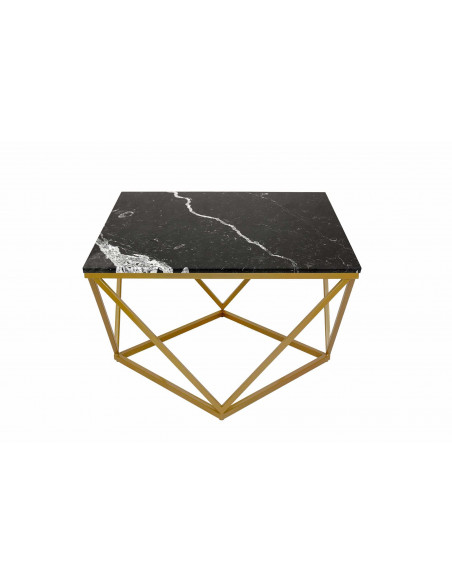 Unikalny stolik kawowy Diament z blatem marmurowym Fashion-Home