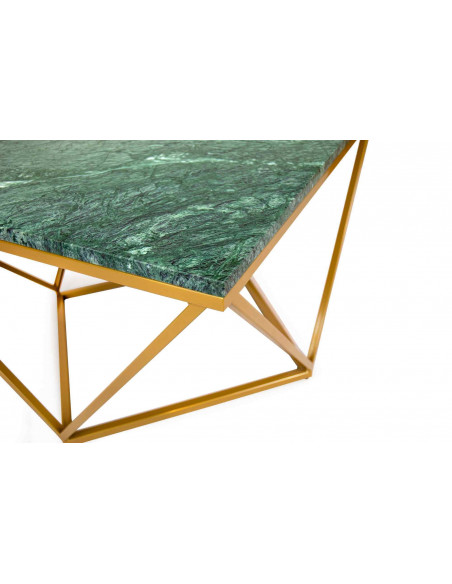 Unikalny stolik kawowy Diament z blatem marmurowym Fashion-Home