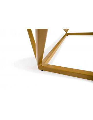 Unikalny stolik kawowy Diament z blatem marmurowym Fashion-Home