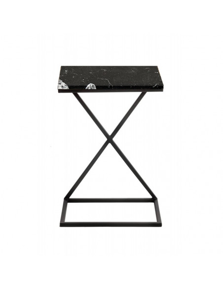 Industrial auxiliary table IKS marble top