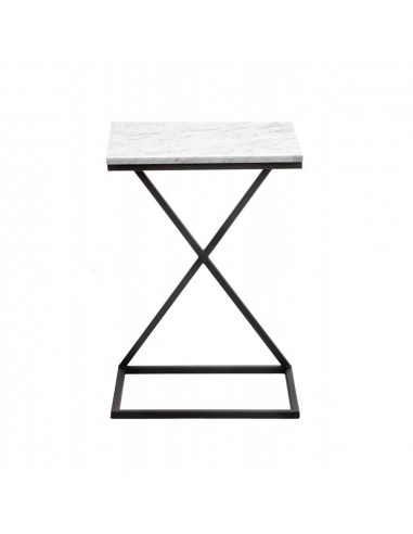 Industrial auxiliary table IKS marble top