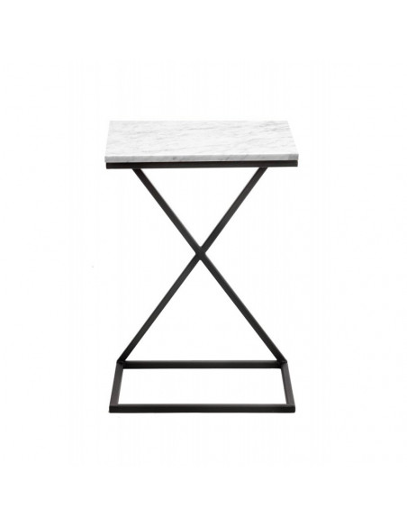 Industrial auxiliary table IKS marble top