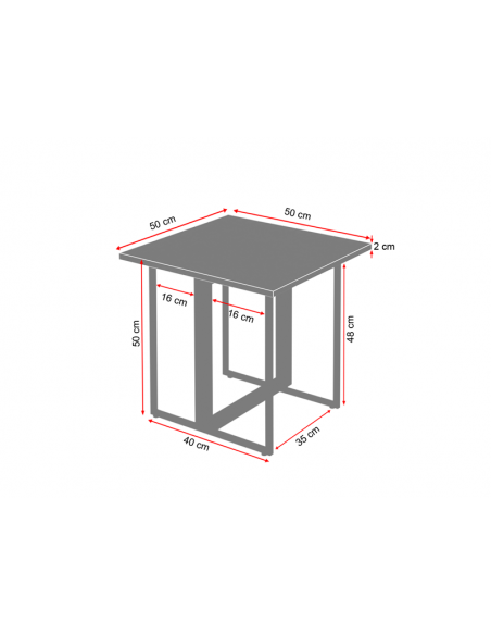Stolik kawowy Mozart z blatem marmurowym Fashion-Home