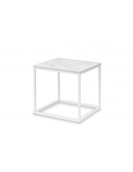 Stolik kawowy Qube blat marmurowy Fashion-Home