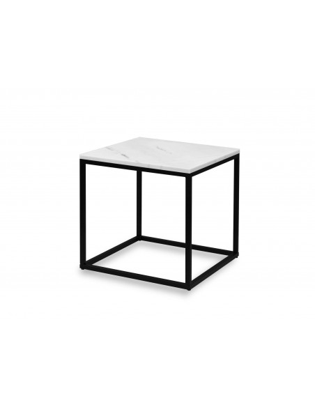 Stolik kawowy Qube blat marmurowy Fashion-Home