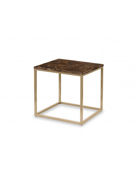 Stolik kawowy Qube blat marmurowy Fashion-Home