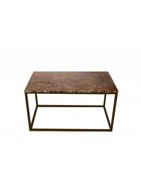 Ręcznie wykonany stolik kawowy Lisa z blatem marmurowym Fashion-Home