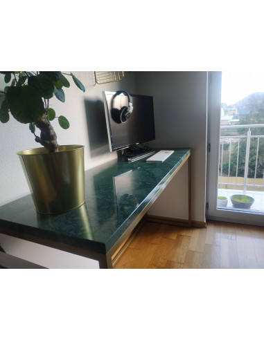 Desk IDURO natural marble top