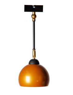 Lampa wisząca FASHION 1P/ZŁOTO/CZARNA STRUKTURA