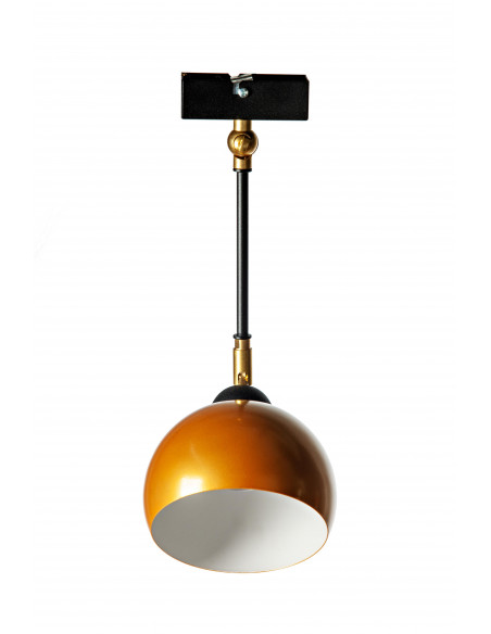 Lampa wisząca FASHION 1P/ZŁOTO/CZARNA STRUKTURA