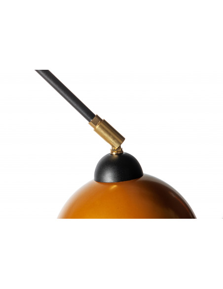 Kinkiet FASHION 1P/ZŁOTO/CZARNA STR. z wyłącznikiem