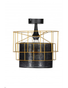 PLAFON EDIT ZŁOTY/CZARNY