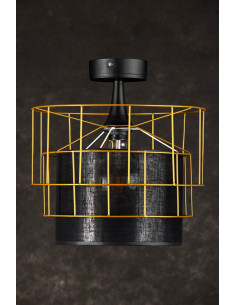 PLAFON EDIT ZŁOTY/CZARNY 2