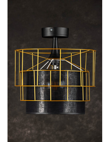 PLAFON EDIT ZŁOTY/CZARNY