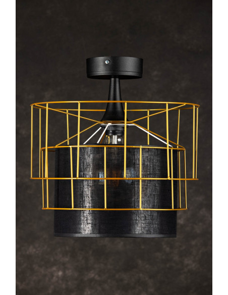 PLAFON EDIT ZŁOTY/CZARNY