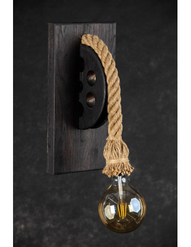 Kinkiet LOFTOWY- LOCH NESS WENGE /HANDMADE/