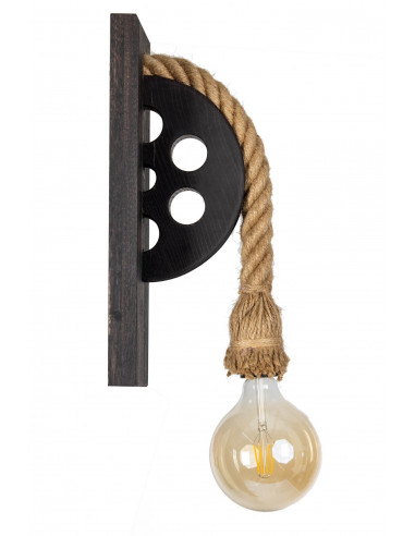 Kinkiet LOFTOWY- LOCH NESS WENGE /HANDMADE/