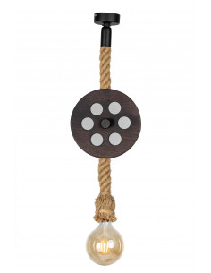 LAMPA WISZĄCA LOFTOWA- LOCH NESS WENGE /HANDMADE/