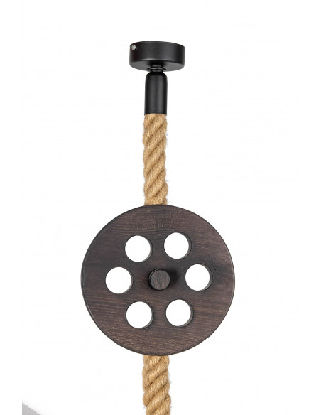 LAMPA WISZĄCA LOFTOWA- LOCH NESS WENGE /HANDMADE/