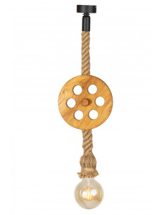 LAMPA WISZĄCA LOFTOWA- LOCH NESS BROWN /HANDMADE/