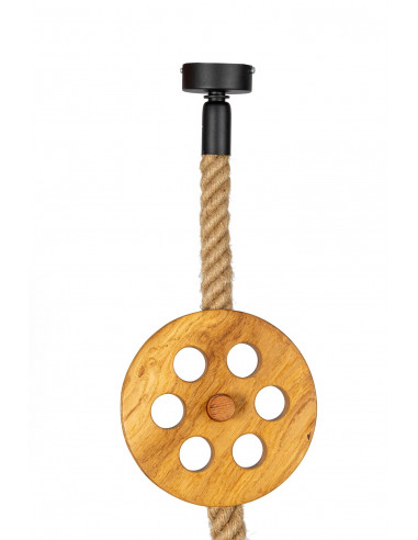 LAMPA WISZĄCA LOFTOWA- LOCH NESS BROWN /HANDMADE/