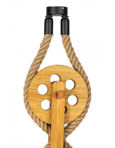 LAMPA WISZĄCA LOFTOWA- LOCH NESS 2PKT. BROWN /HANDMADE/