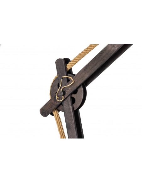 LAMPA PODŁOGOWA LOFTOWA LOCH NESS / WENGE /HANDMADE/