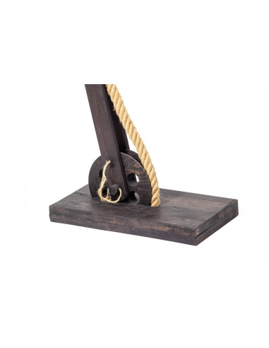 LAMPA PODŁOGOWA LOFTOWA LOCH NESS / WENGE /HANDMADE/