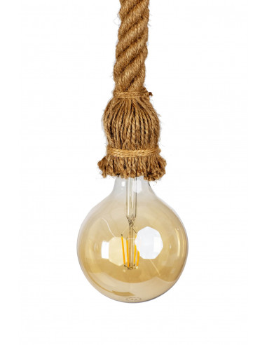 LAMPA DREWNIANA PODŁOGOWA LOFTOWA LOCH NESS / BROWN /HANDMADE/