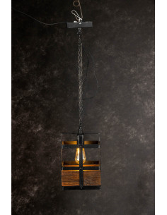 Lampa INDUSTRIALNA HANNIBAL 1L/DREWNO STARE