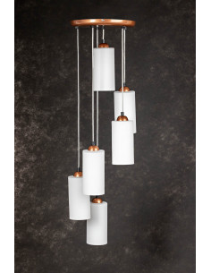 lampa wisząca Bartolomeo 6LP/miedź 2