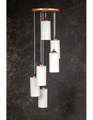 lampa wisząca Bartolomeo 6LP/miedź