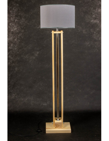 Lampa podłogowa CLASSIC Natural/HANDMADE/SZARY