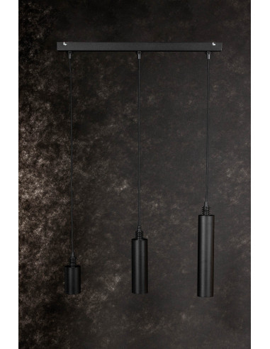 Lampa wisząca RAWEN 3L BLACK