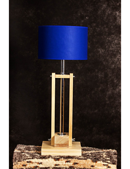 Lampa CLASSIC GABINETOWA NATURAL /HANDMADE/BLUE