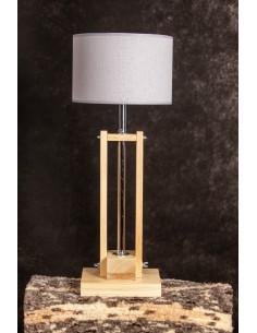 Lampa CLASSIC GABINETOWA NATURAL /HANDMADE/GRAY 2