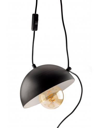 LAMPA WISZĄCA EYE/BLACK/ Z WTYCZKĄ