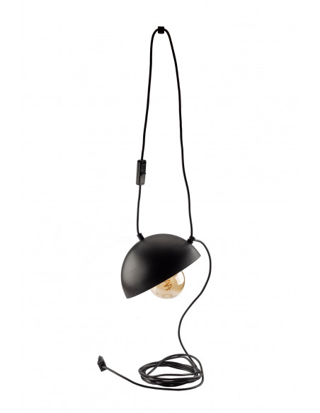 LAMPA WISZĄCA EYE/BLACK/ Z WTYCZKĄ