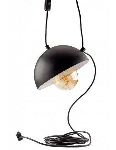 LAMPA WISZĄCA EYE/BLACK/ Z WTYCZKĄ