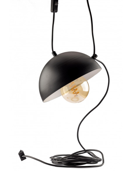 LAMPA WISZĄCA EYE/BLACK/ Z WTYCZKĄ