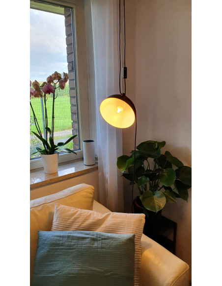 LAMPA WISZĄCA EYE/BLACK/ Z WTYCZKĄ