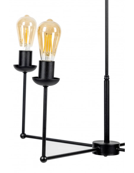 Lampa industrialna KATLANDA 4PKT/CZARNA