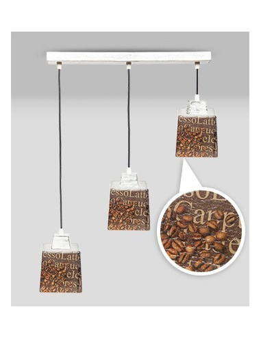 Lampa PROWANSALSKA wisząca SCANDIA COFFEE 3L