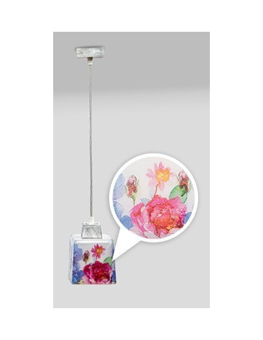 Lampa PROWANSALSKA wisząca SCANDIA KWIATY 1L