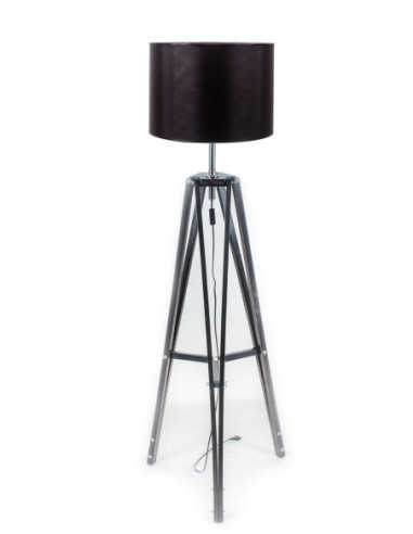 Lampa LOFTOWA podłogowa LOFT BLACK ABAŻUR...